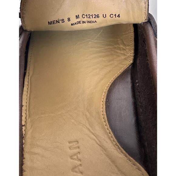 Cole Haan Grant Canoe Camp Moc Mens Sz 8 M Slip On Loafer Moro Brown Leather EUC - Picture 6 of 16
